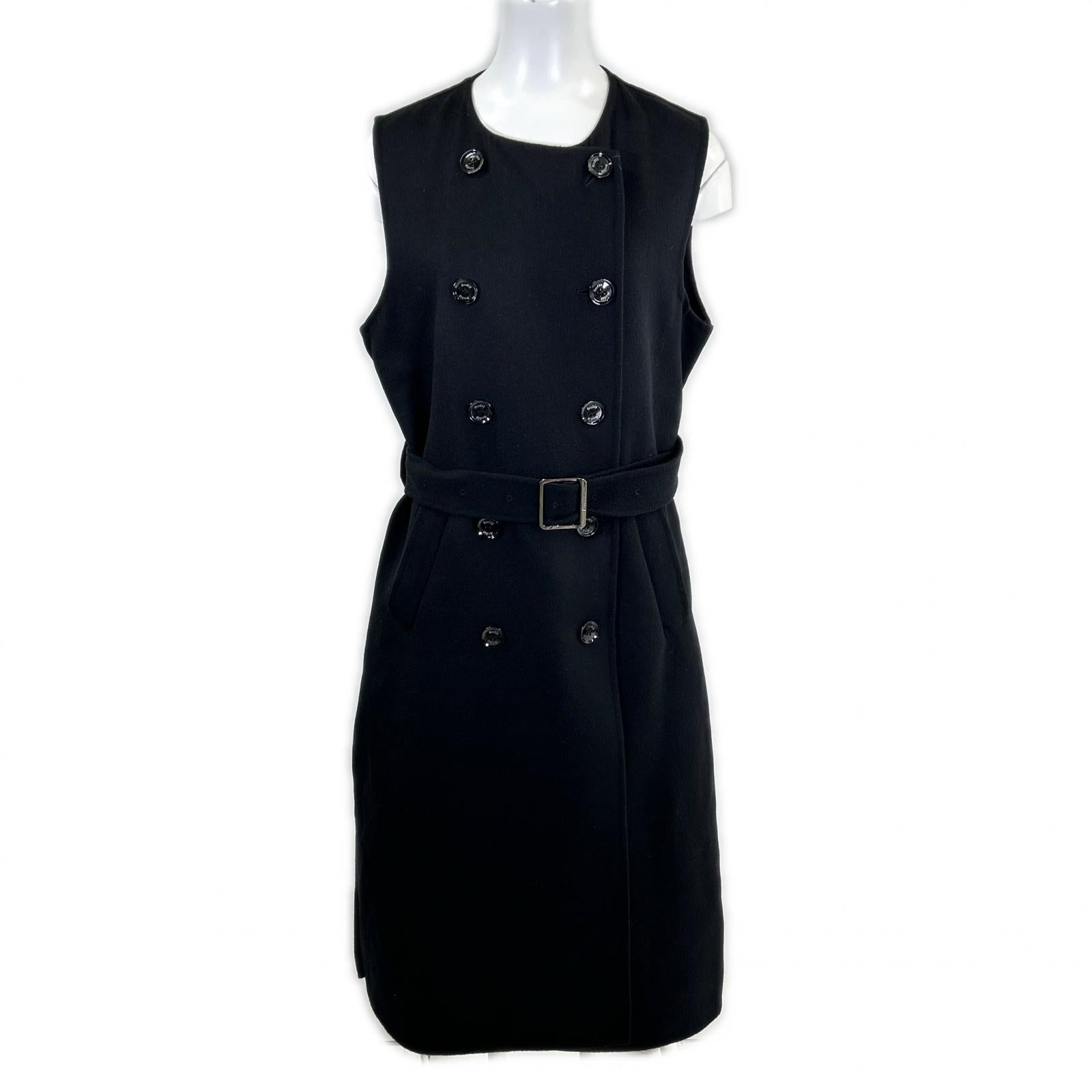 Like New 23AW HARNA-CWR Quilted Double-Breasted Cashmere Wool Layered Down Coat 40 Women's