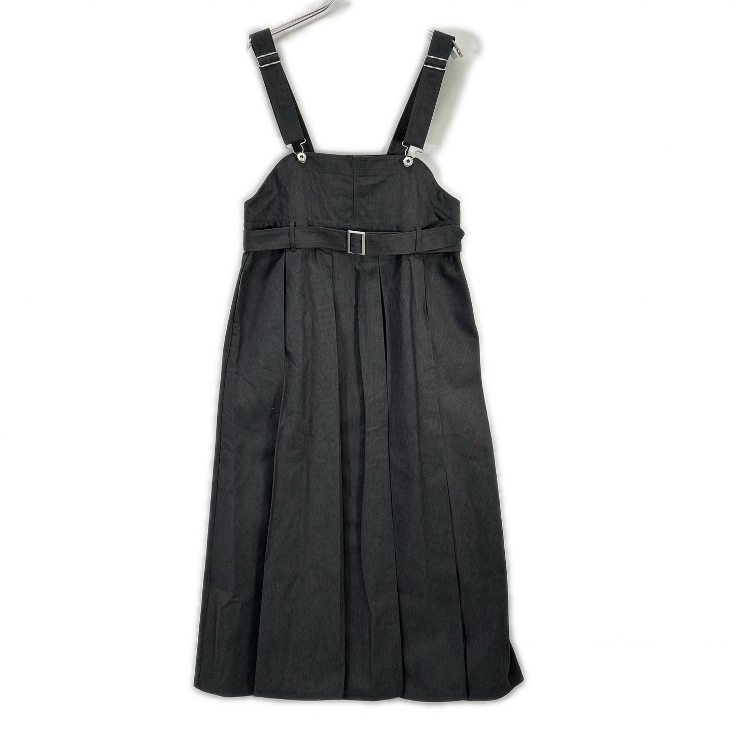 AMERI アメリ 【×ディッキーズ】0126105911290 グレー PLEATS DRESS オーバーオール型ワンピース オーバーオール オールインワン