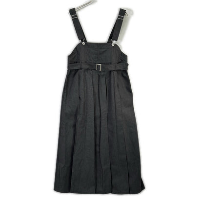 AMERI アメリ 【×ディッキーズ】0126105911290 グレー PLEATS DRESS オーバーオール型ワンピース オーバーオール オールインワン
