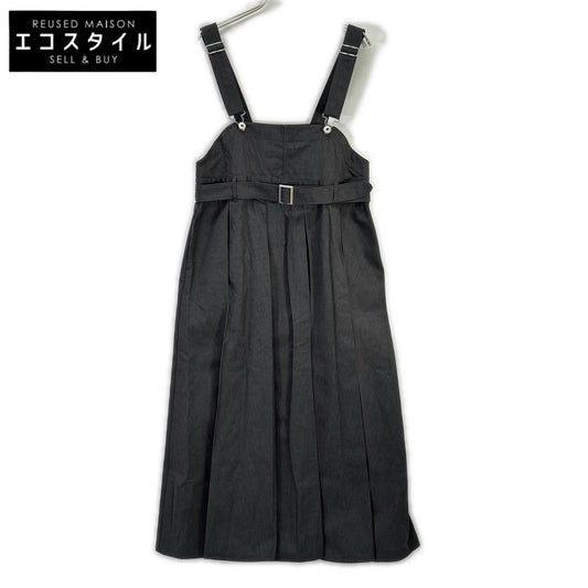 Ameri アメリ 【×ディッキーズ】0126105911290 グレー PLEATS DRESS オーバーオール型ワンピース オーバーオール オールインワン