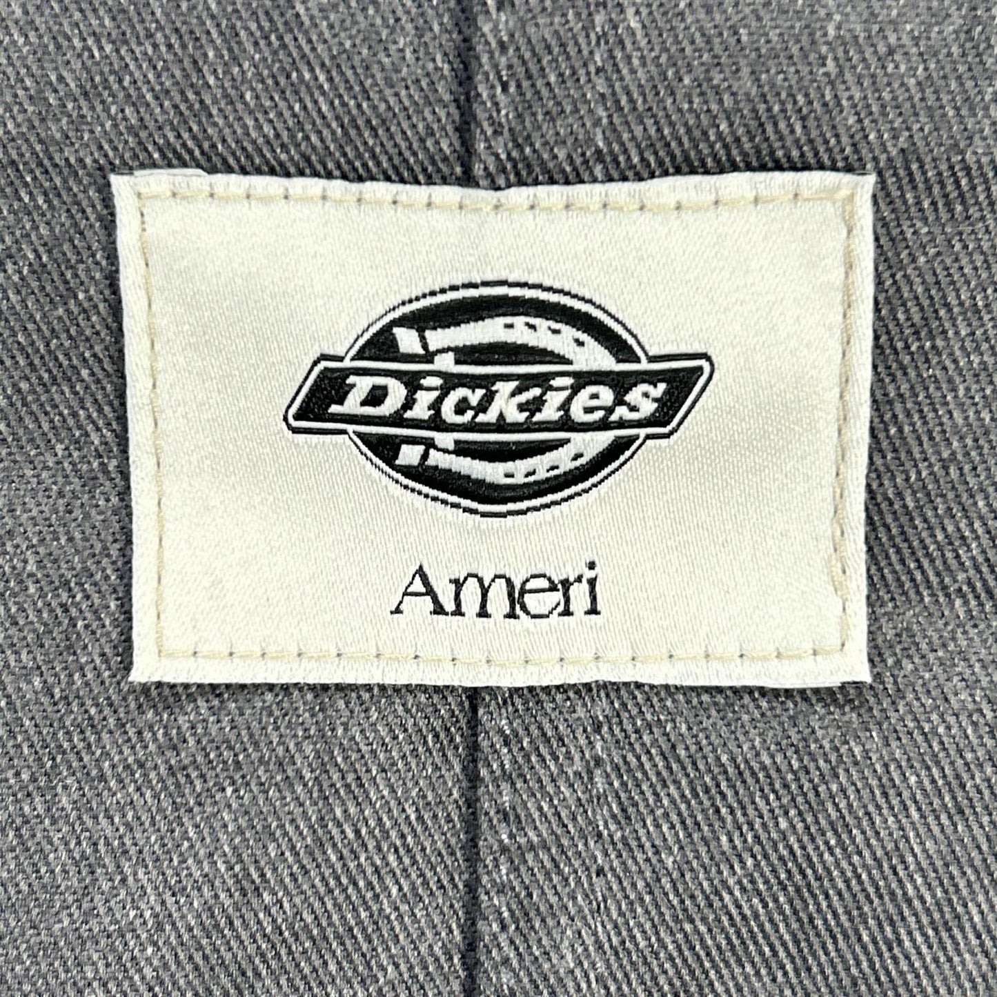 AMERI アメリ 【×ディッキーズ】0126105911290 グレー PLEATS DRESS オーバーオール型ワンピース オーバーオール オールインワン
