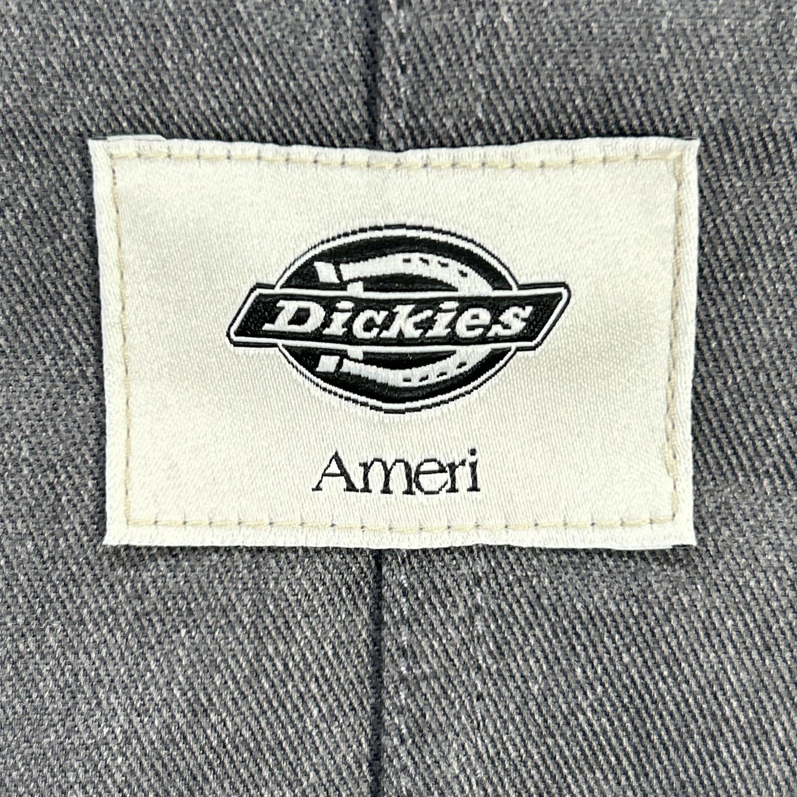 AMERI アメリ 【×ディッキーズ】0126105911290 グレー PLEATS DRESS オーバーオール型ワンピース オーバーオール オールインワン
