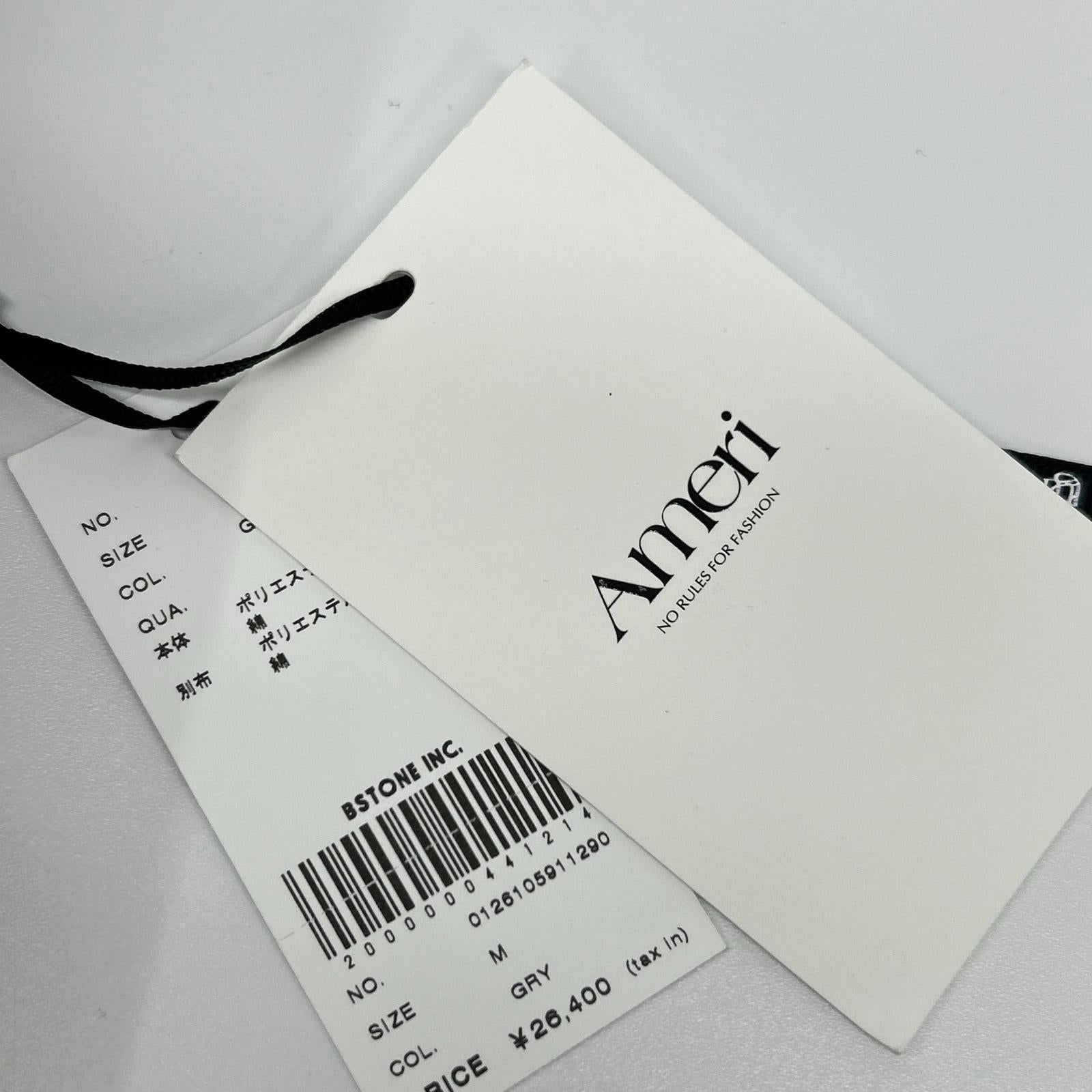 AMERI アメリ 【×ディッキーズ】0126105911290 グレー PLEATS DRESS オーバーオール型ワンピース オーバーオール オールインワン