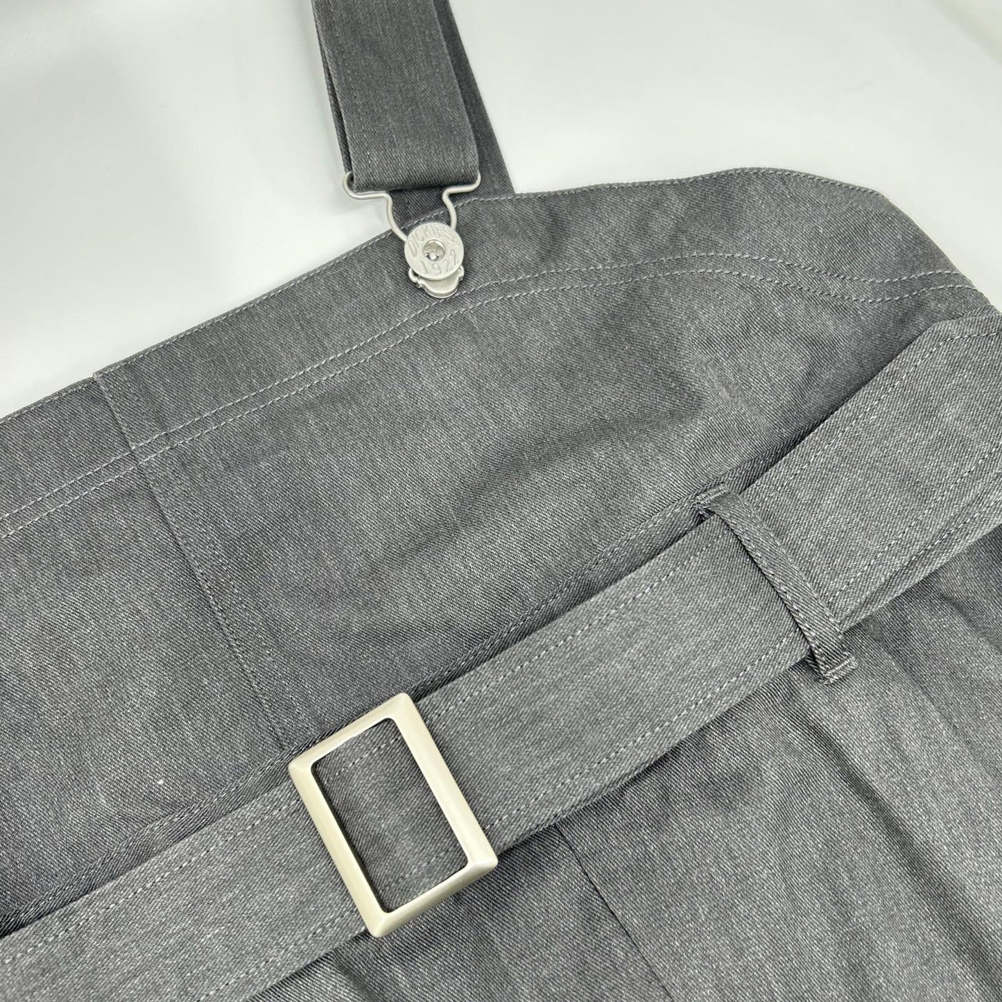 AMERI アメリ 【×ディッキーズ】0126105911290 グレー PLEATS DRESS オーバーオール型ワンピース オーバーオール オールインワン