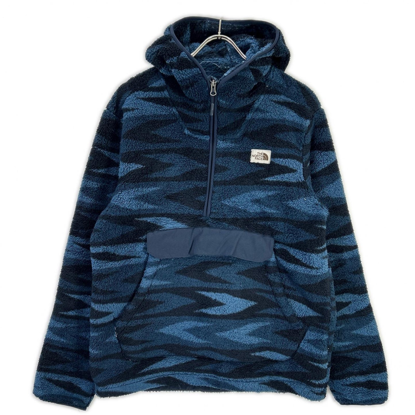 THE NORTH FACE ノースフェイス ブルー キャンプシャープルオーバーフーディー フリースジャケット トップス
