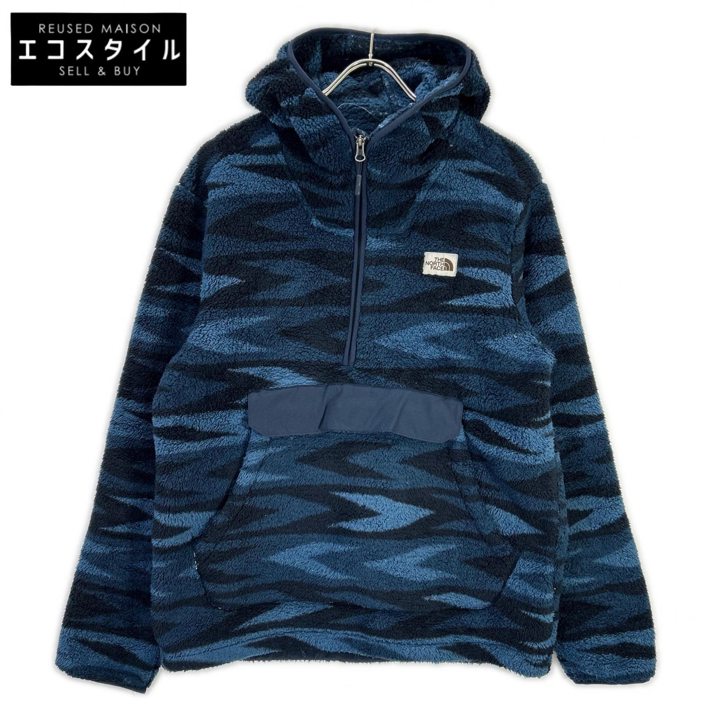 THE NORTH FACE ノースフェイス ブルー キャンプシャープルオーバーフーディー フリースジャケット トップス
