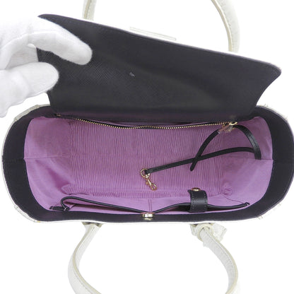 A.D.M.J. Accessoires De Mademoiselle ADMJ 新品同様 クロコ型押し ハンドバッグ レディース ホワイト ヒマラヤ 20AW01007 ハンドバッグ