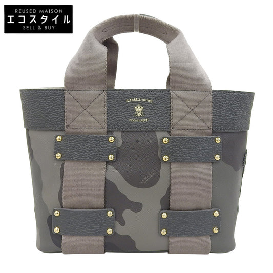 A.D.M.J. Accessoires De Mademoiselle ADMJ カモフラージュ ハンドバッグ レディース マルチカラー グレー×チャコール ハンドバッグ