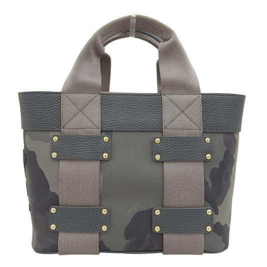A.D.M.J. Accessoires De Mademoiselle ADMJ カモフラージュ ハンドバッグ レディース マルチカラー グレー×チャコール ハンドバッグ