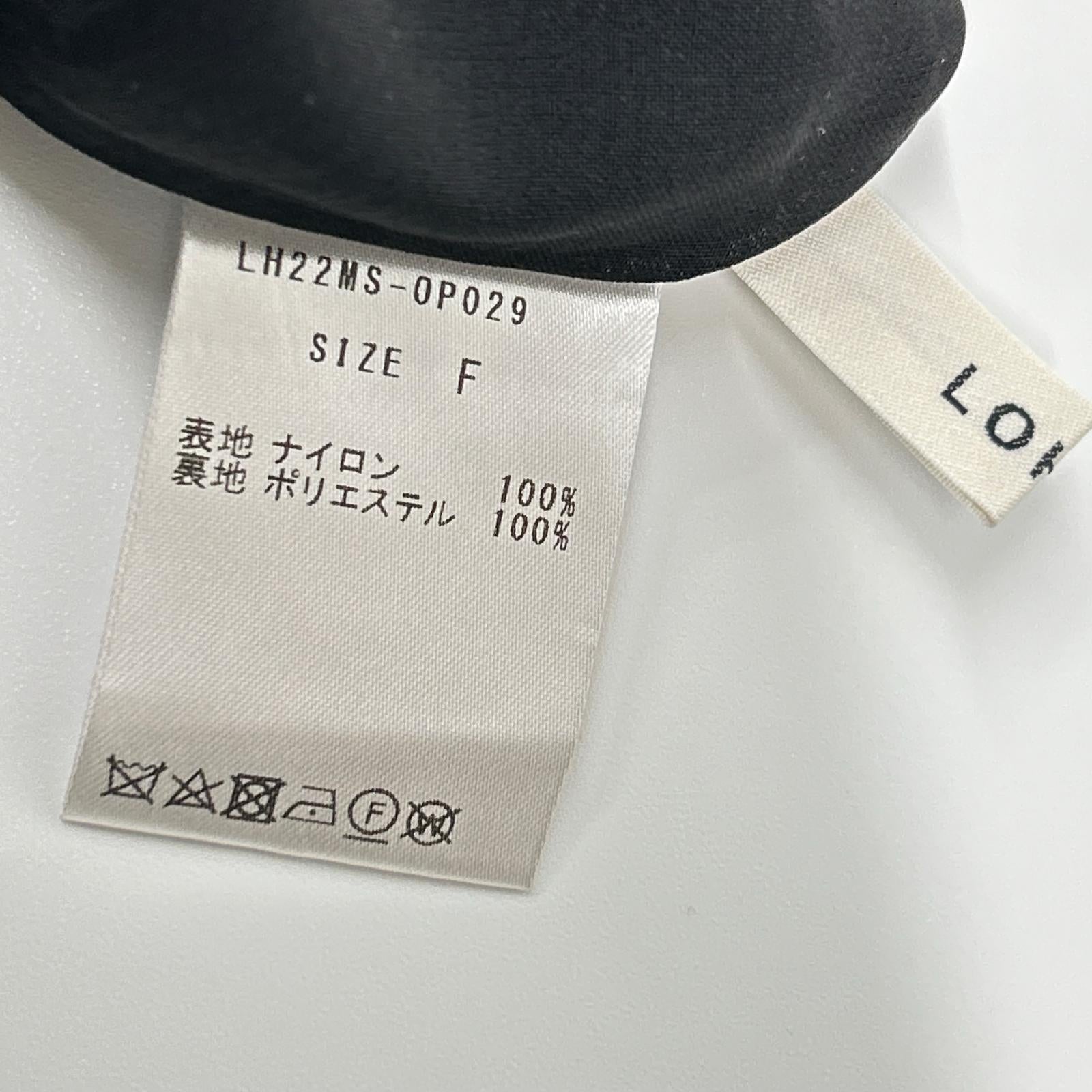 LOHEN ローヘン LH22MS-0P029 ブラック ローウエストギャザーワンピース ワンピース