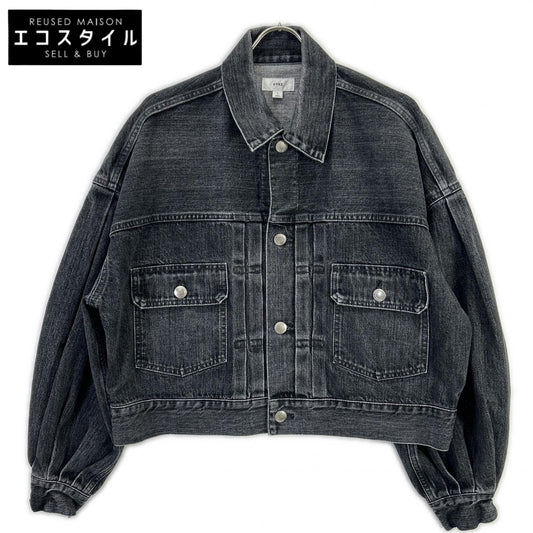 HYKE ハイク 17445-70 チャコール TYPE2 BALOON SLEEVE DENIM JACKET ジャケット
