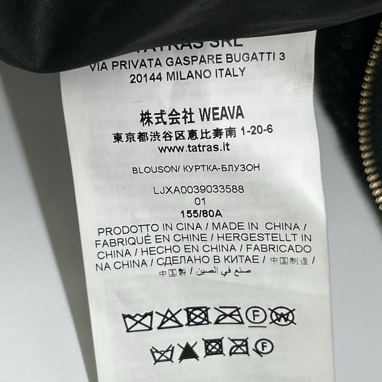 TATRAS タトラス LJXA0039033588 黑色 YUMOLA 人造毛皮 连帽抓绒夹克