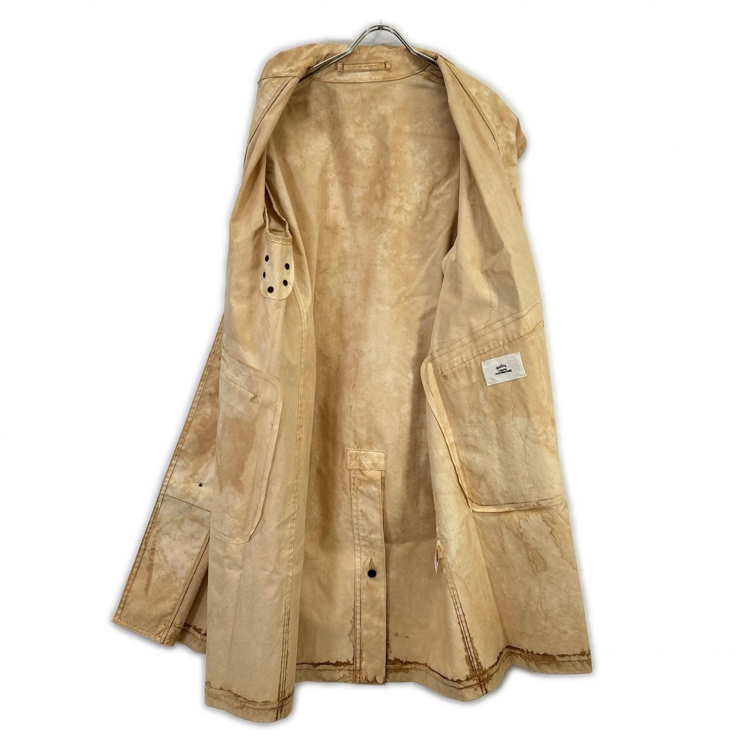 OUTIL ウティ ベージュ ムラ染め MANTEAU MIERY 1950モチーフ ワークコート コート