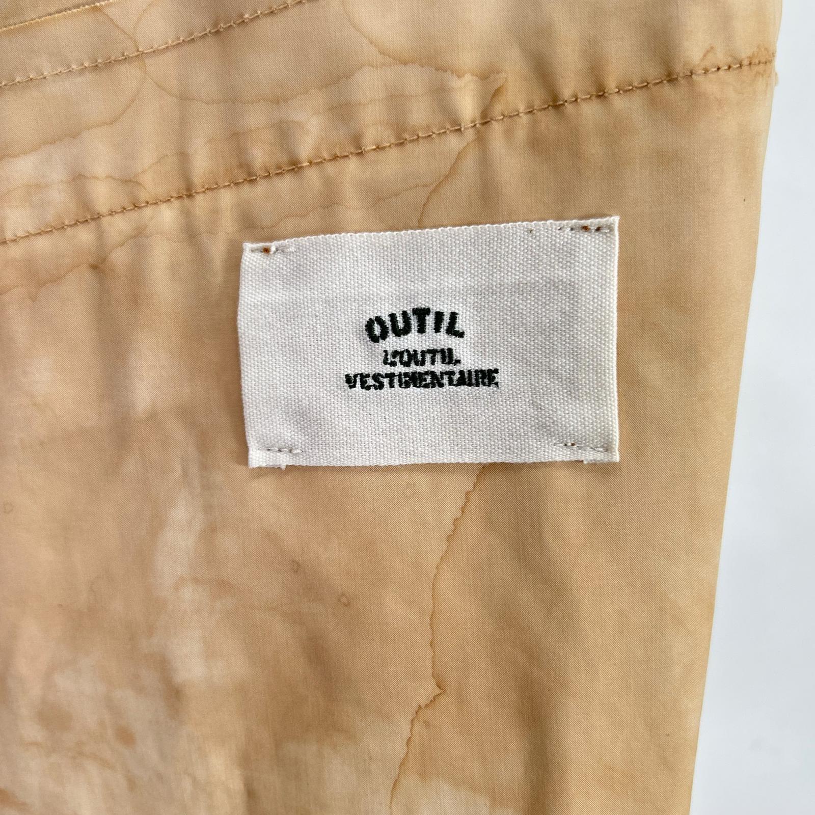 OUTIL ウティ ベージュ ムラ染め MANTEAU MIERY 1950モチーフ ワークコート コート