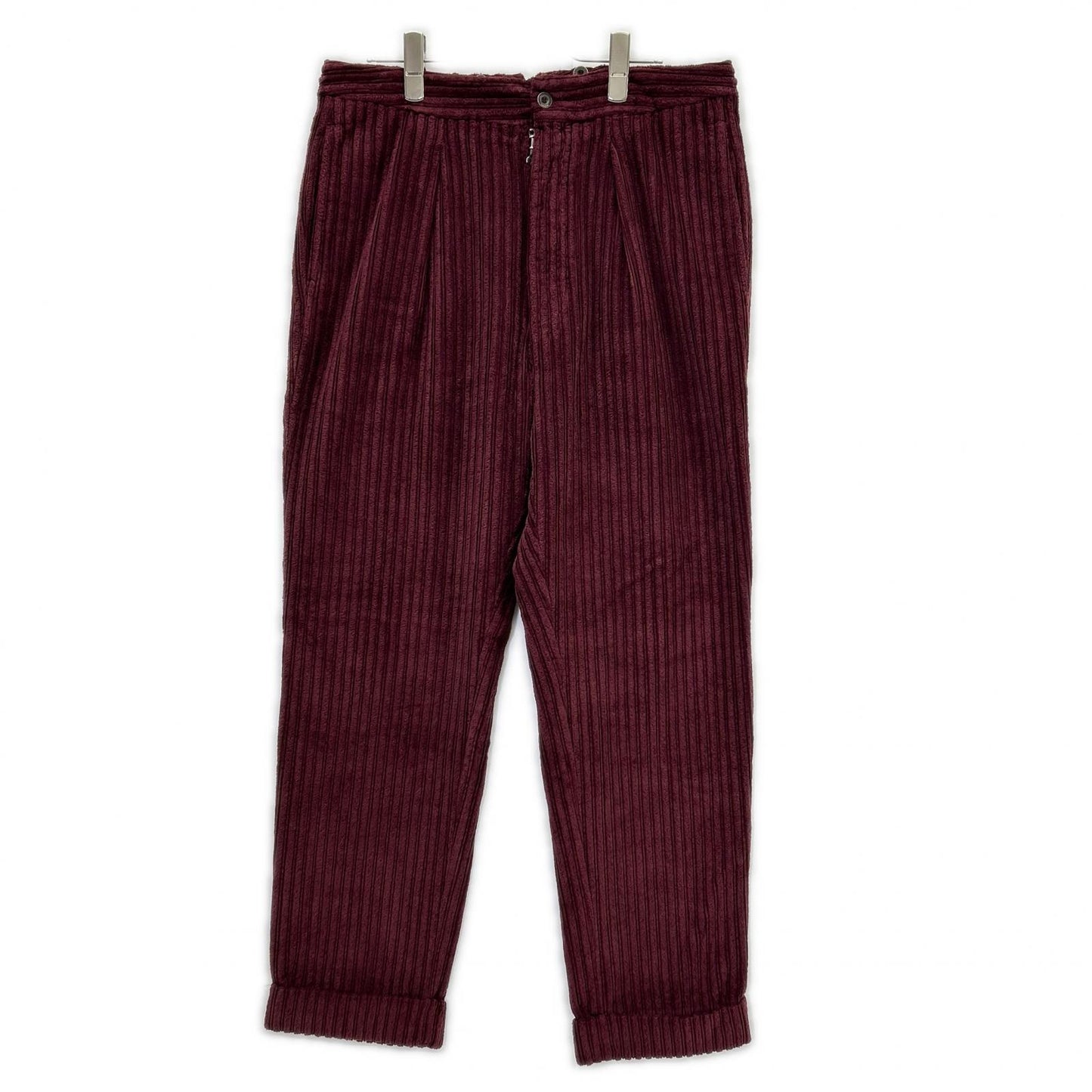 LARDINI ラルディーニ H-GIZA5 ボルドー パイルコーデュロイ テーパードパンツ ボトムス