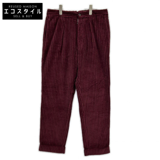 LARDINI ラルディーニ H-GIZA5 ボルドー パイルコーデュロイ テーパードパンツ ボトムス