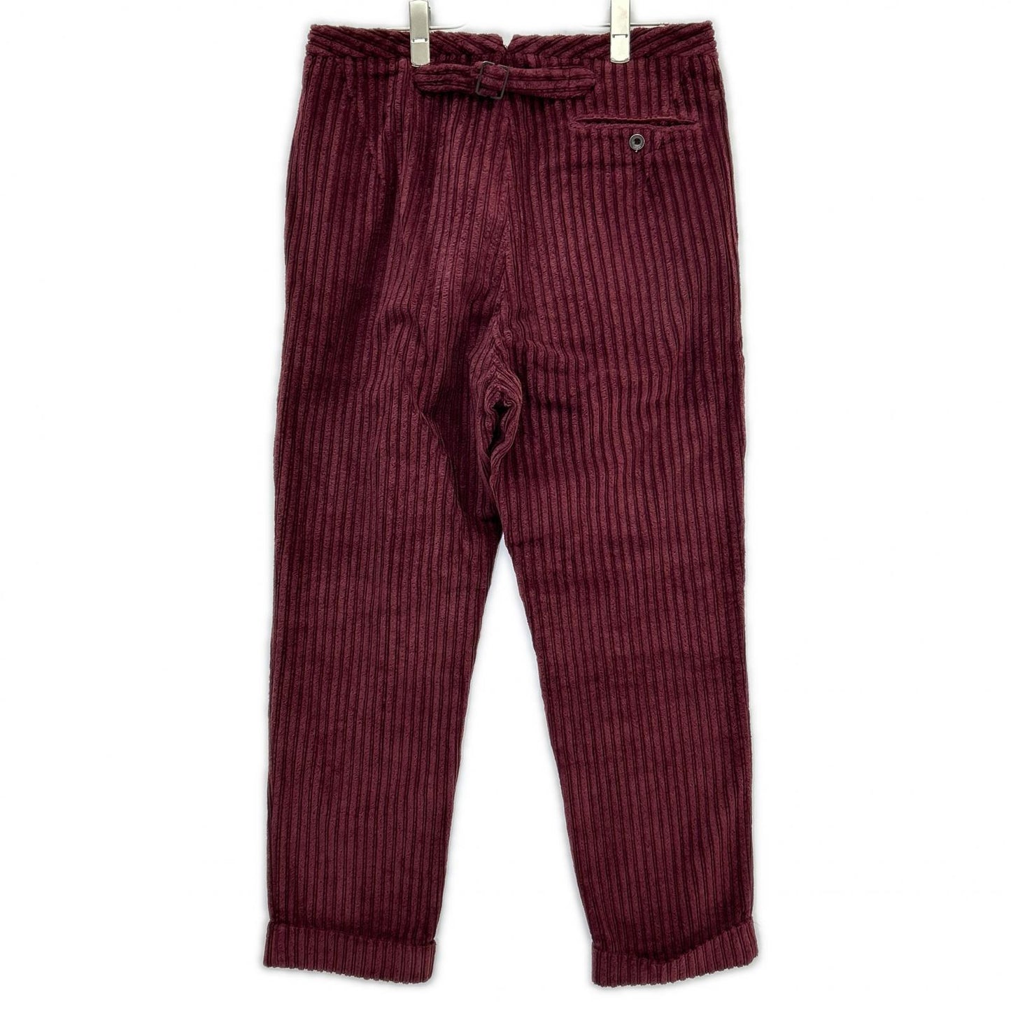 LARDINI ラルディーニ H-GIZA5 ボルドー パイルコーデュロイ テーパードパンツ ボトムス