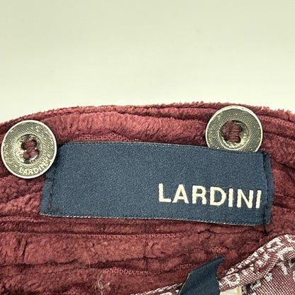 LARDINI ラルディーニ H-GIZA5 ボルドー パイルコーデュロイ テーパードパンツ ボトムス