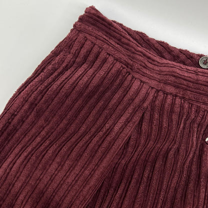 LARDINI ラルディーニ H-GIZA5 ボルドー パイルコーデュロイ テーパードパンツ ボトムス
