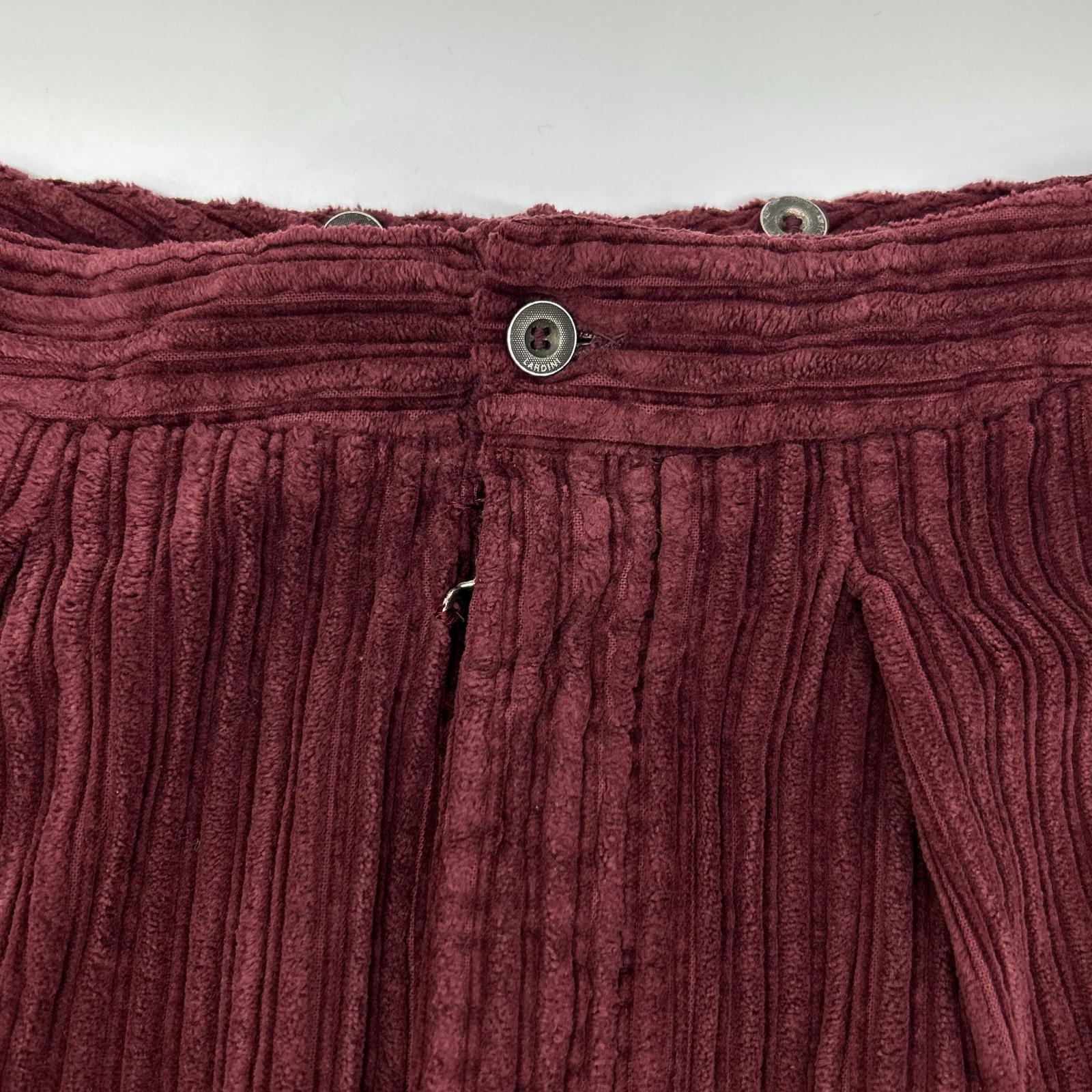 LARDINI ラルディーニ H-GIZA5 ボルドー パイルコーデュロイ テーパードパンツ ボトムス