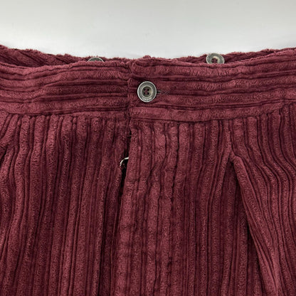 LARDINI ラルディーニ H-GIZA5 ボルドー パイルコーデュロイ テーパードパンツ ボトムス