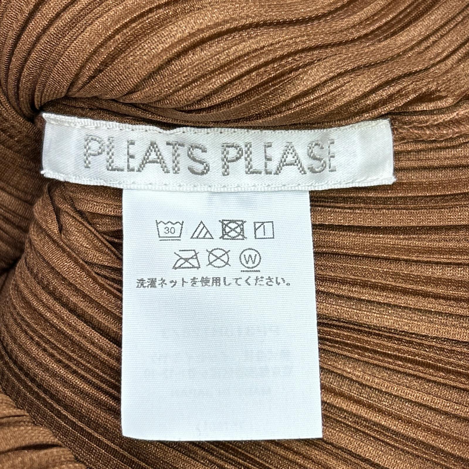 PLEATS PLEASE プリーツプリーズ 23SS PP31JH126 ブラウン ロングスリーブプリーツワンピース ワンピース