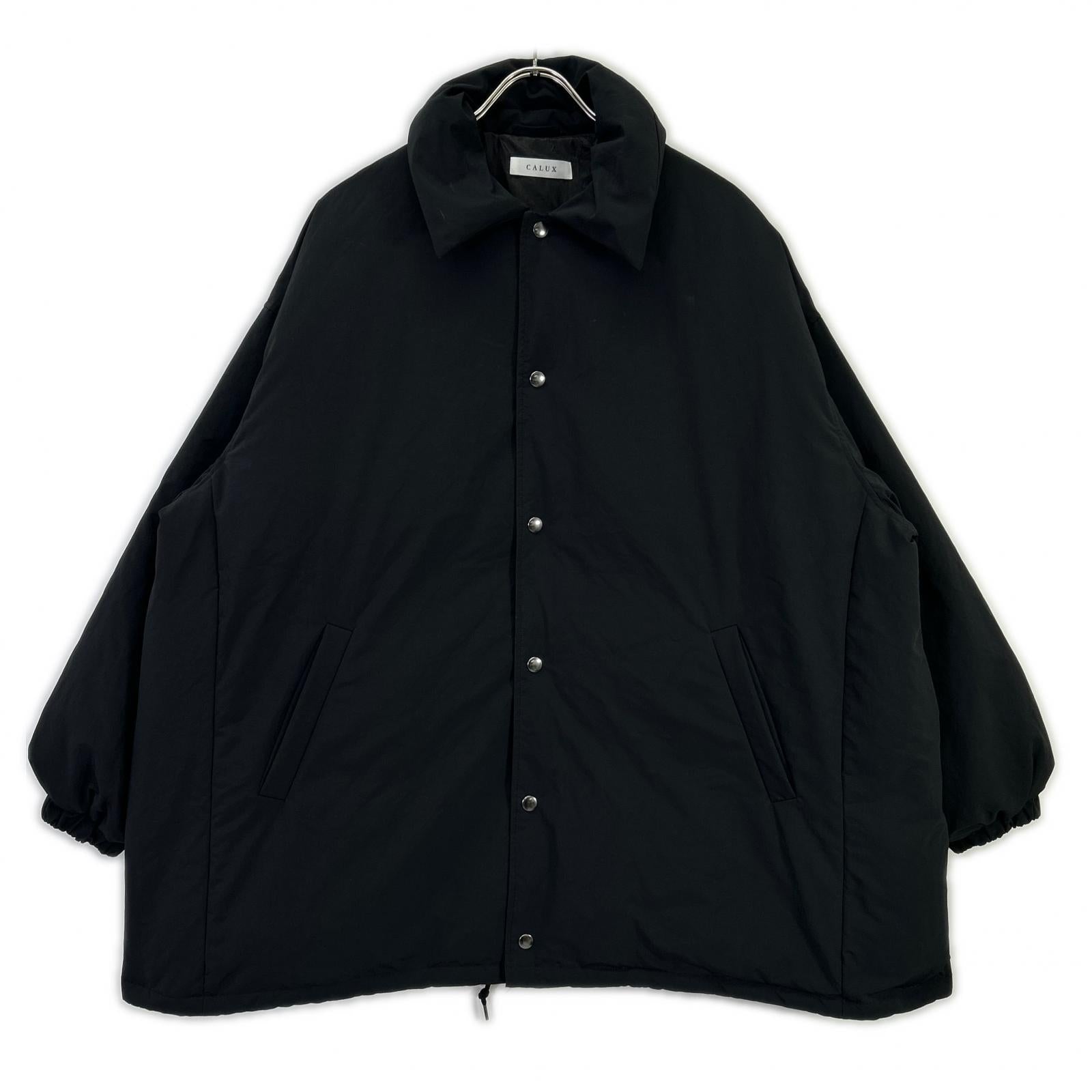 CA25DEU-DW33 ﾌﾞﾗｯｸ ｽﾅｯﾌﾟﾎﾞﾀﾝ PUFFER COACH JACKET/ﾊﾟﾌｧｰｺｰﾁﾀﾞｳﾝｼﾞｬｹｯﾄ ジャケット F レディース