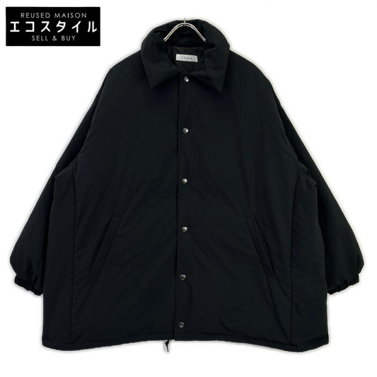 CA25DEU-DW33 BLACK SNAP BUTTON PUFFER COACH JACKET/Puffer Coach Down Jacket Jacket F Women's