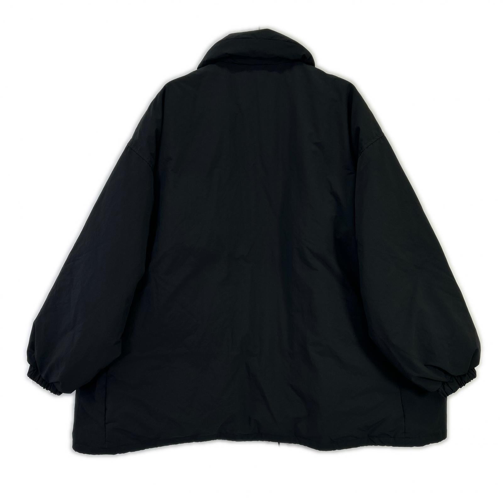 CA25DEU-DW33 ﾌﾞﾗｯｸ ｽﾅｯﾌﾟﾎﾞﾀﾝ PUFFER COACH JACKET/ﾊﾟﾌｧｰｺｰﾁﾀﾞｳﾝｼﾞｬｹｯﾄ ジャケット F レディース