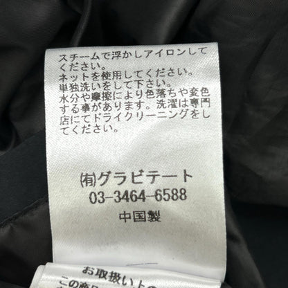 CALUX キャラクス CA25DEU-DW33 ブラック スナップボタン PUFFER COACH JACKET/パファーコーチダウンジャケット ジャケット