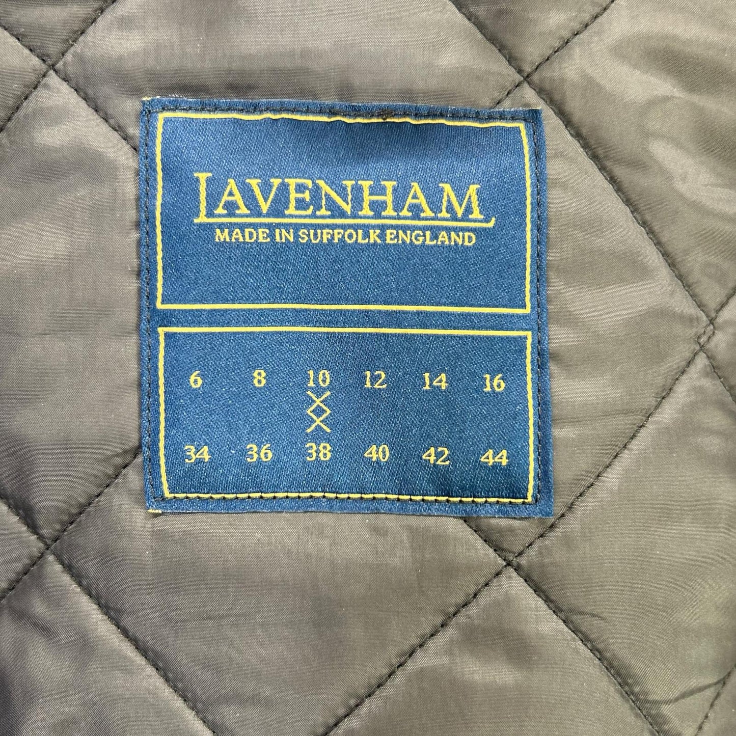 LAVENHAM ラベンハム LV12175 J51 TEYNHAM/テイナム ネイビー×グリーン ウール 襟コーデュロイ ブラックウォッチ ダイヤキルティングジャケット ジャケット