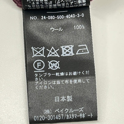 MUSE 缪斯 24-080-500-4040 波尔多 羊毛 徽标牌 圆领 长袖针织套头衫 上衣