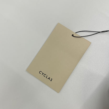 CYCLAS シクラス R04-62028 ブラック リネン×アセテート マルチタック ハイウエストワイドパンツ ボトムス