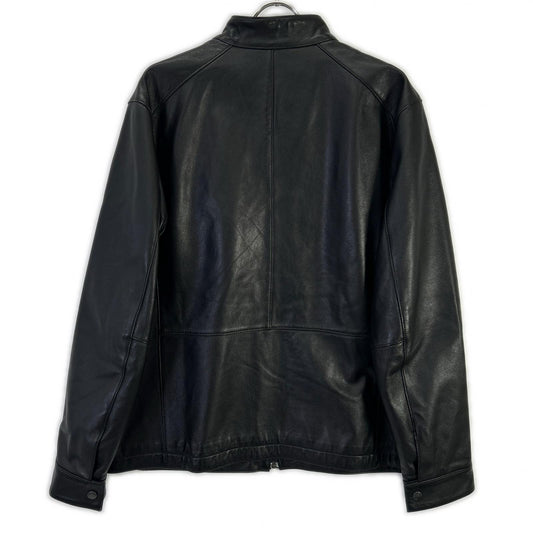 Eddie Bauer Black Lamb Leather Single Rider's Jacket