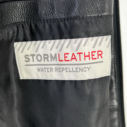 Eddie Bauer 艾迪·鲍尔 黑色 绵羊皮 单排扣机车夹克 夹克