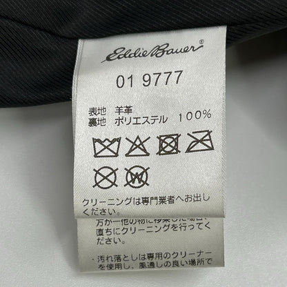 Eddie Bauer 艾迪·鲍尔 黑色 绵羊皮 单排扣机车夹克 夹克