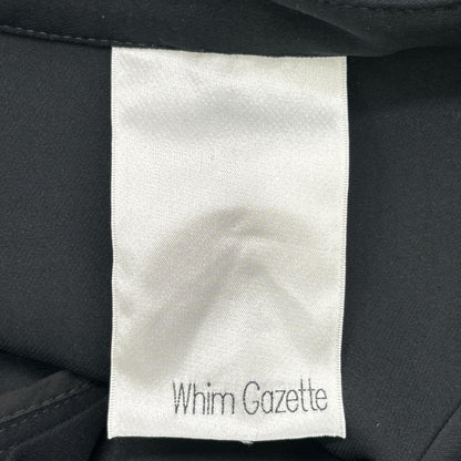 Whim Gazette ウィムガゼット ブラック バンドカラー ダブルクロスオールインワン オーバーオール オールインワン