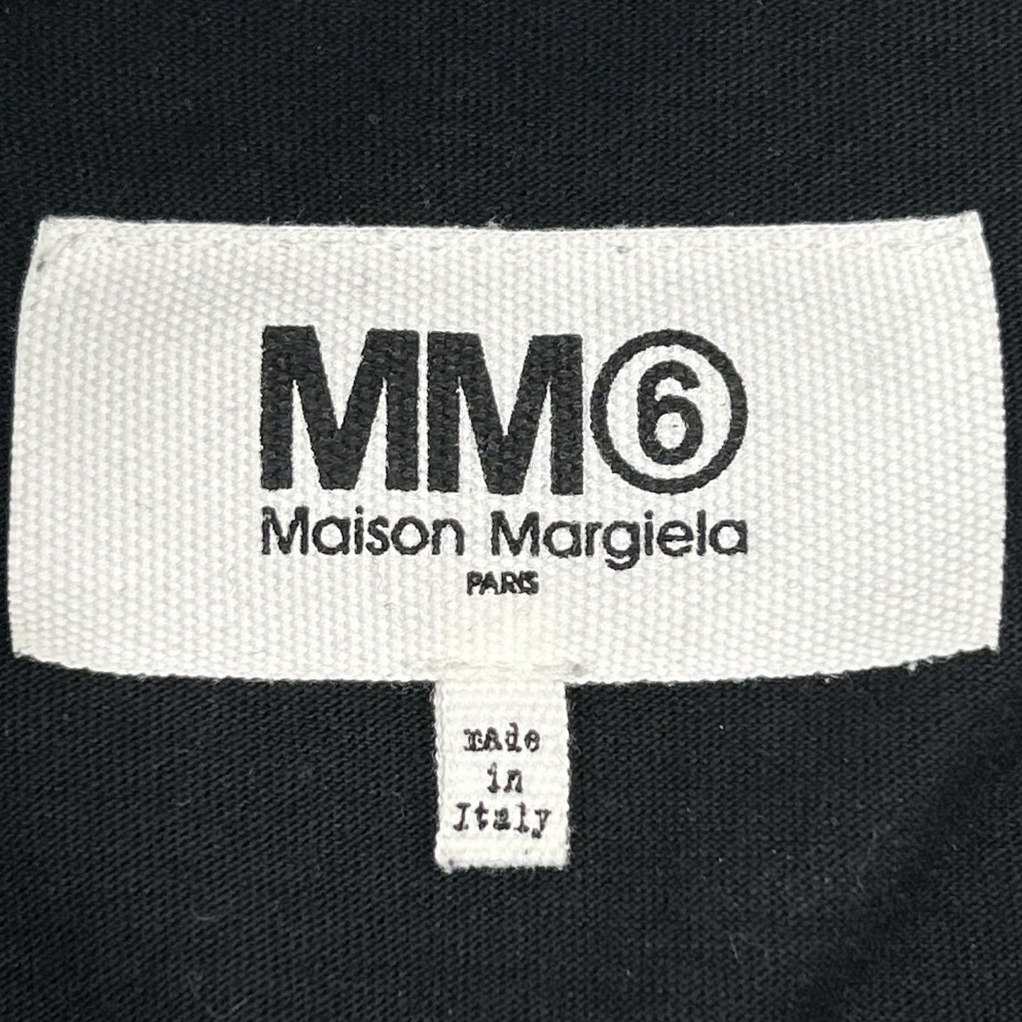 MM6 エムエムシックス S52CT0631 ブラック イーグルプリント レイヤード カットソーワンピース トップス