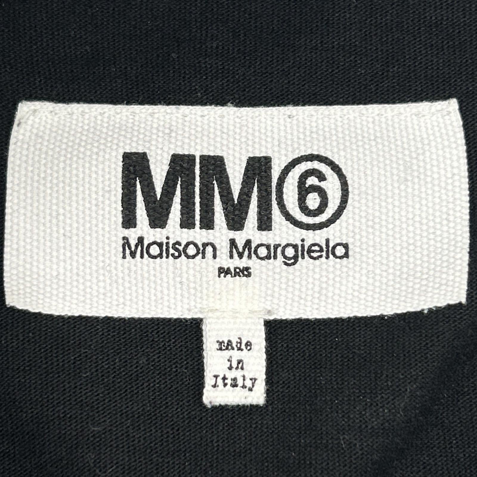 MM6 エムエムシックス S52CT0631 ブラック イーグルプリント レイヤード カットソーワンピース トップス