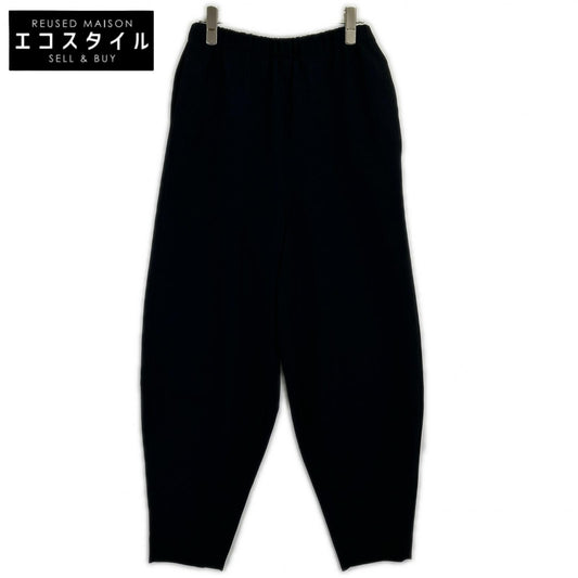 Black Rhombus Trousers Easy Pants Bottoms 38 Women's