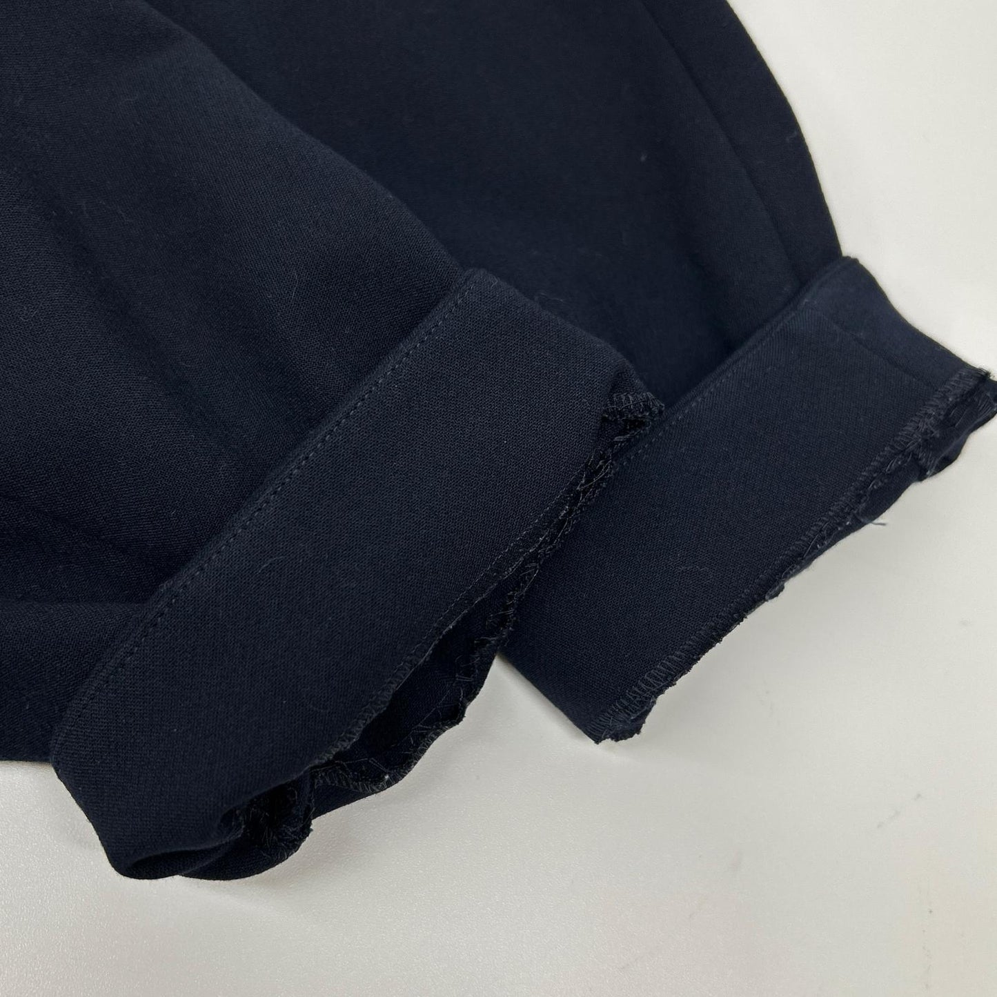 ENFOLD エンフォルド 300GA230-1400 ネイビー×グレー KNIT-LAYERED PULLOVER トップス