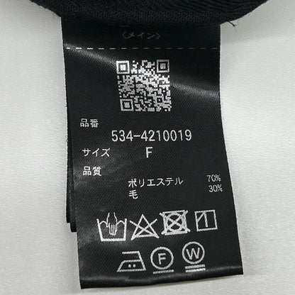 LE PHIL 乐菲 24年款 534-4210019 黑色干羊毛立领衬衫上衣