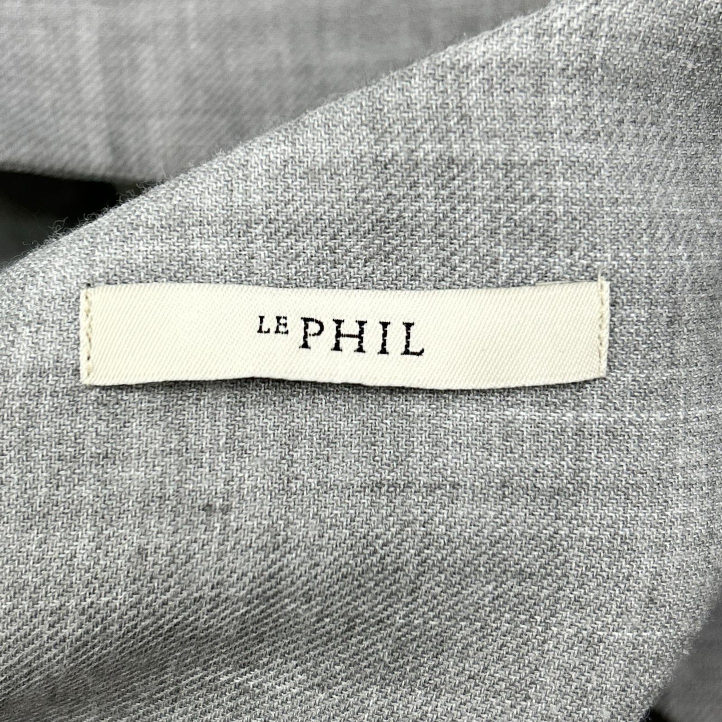 LE PHIL ル フィル 24年款 534-4210019 灰色 干爽羊毛立领衬衫 上衣