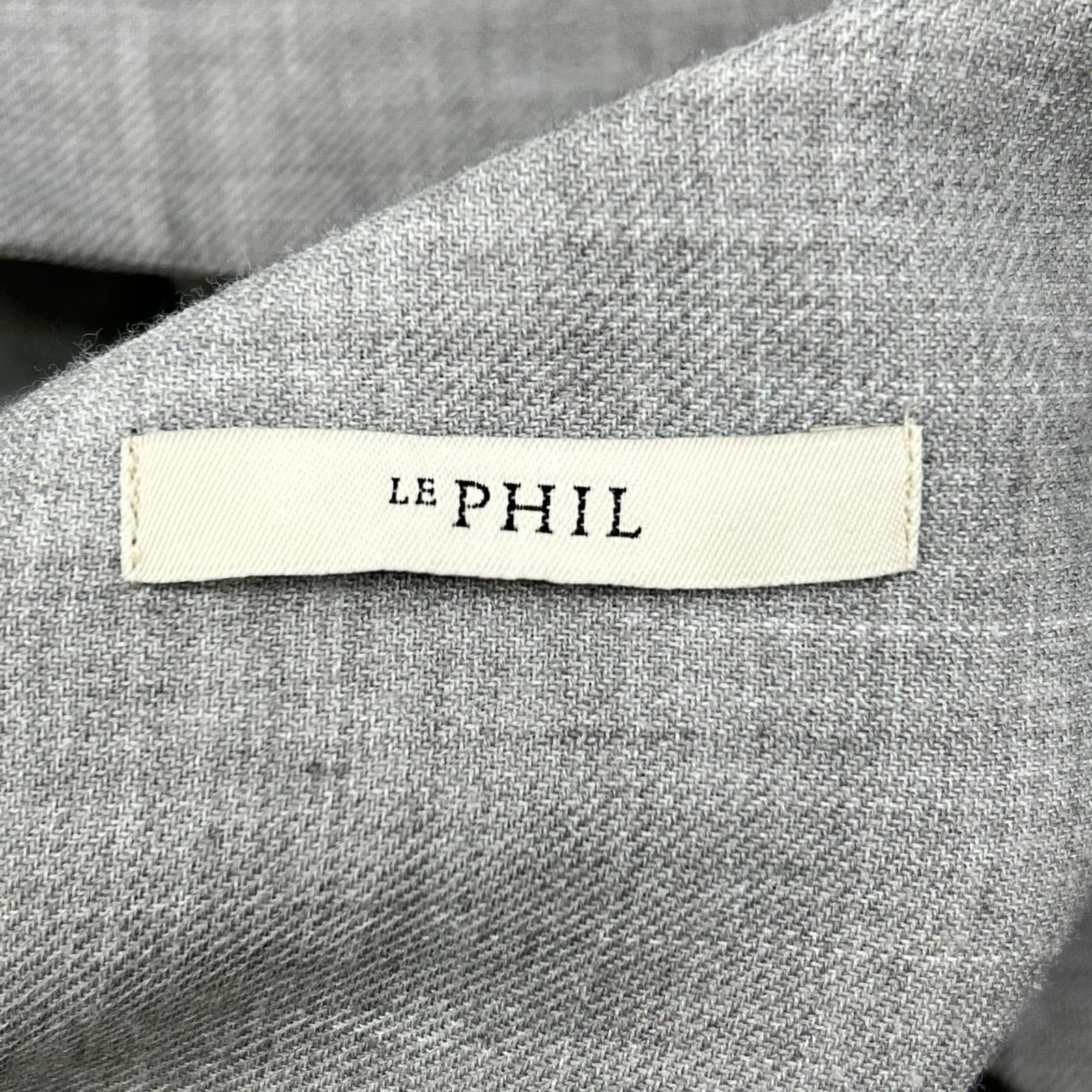 LE PHIL ル フィル 24年款 534-4210019 灰色 干爽羊毛立领衬衫 上衣