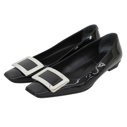 Roger Vivier ロジェヴィヴィエ ベル ヴィヴィエ パンプス シューズ レディース パテントレザー ブラック 38 シューズ