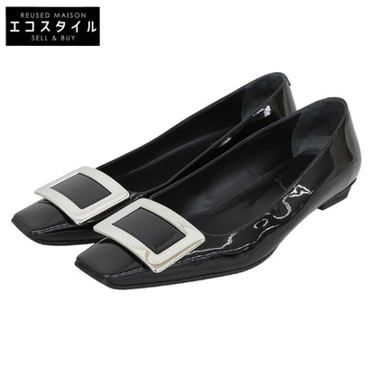 RogerVivier ロジェヴィヴィエ ベル ヴィヴィエ パンプス シューズ レディース パテントレザー ブラック 38 シューズ