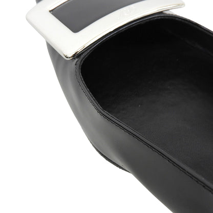 Roger Vivier ロジェヴィヴィエ ベル ヴィヴィエ パンプス シューズ レディース パテントレザー ブラック 38 シューズ