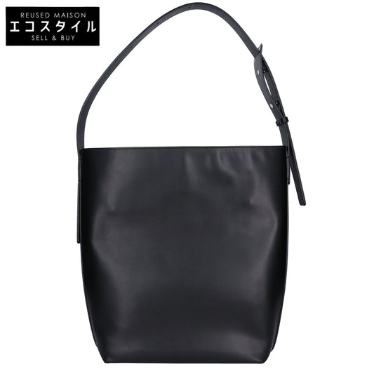 Tsuchiya Kaban Manufacturing Tsuchiya Kaban Mfg. XA1130BK Atlow Black Grace Smooth Calf One Handle Tote Tote Bag