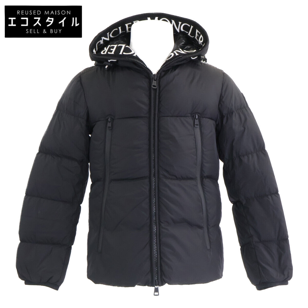 MONCLER 盟可睐 【美品】MONTCLA 蒙克拉 内侧标志刺绣罗缎带连帽羽绒服 夹克
