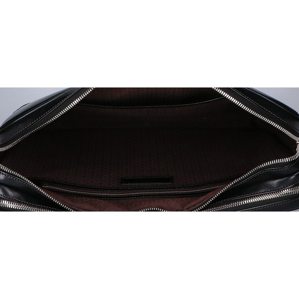 WEBBER Black Saddle Pull-up Tannin-Tanned Double Gusset Business Briefcase Business Bag - Men's